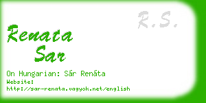 renata sar business card