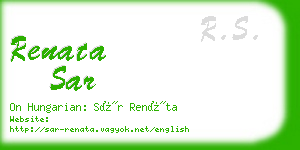 renata sar business card